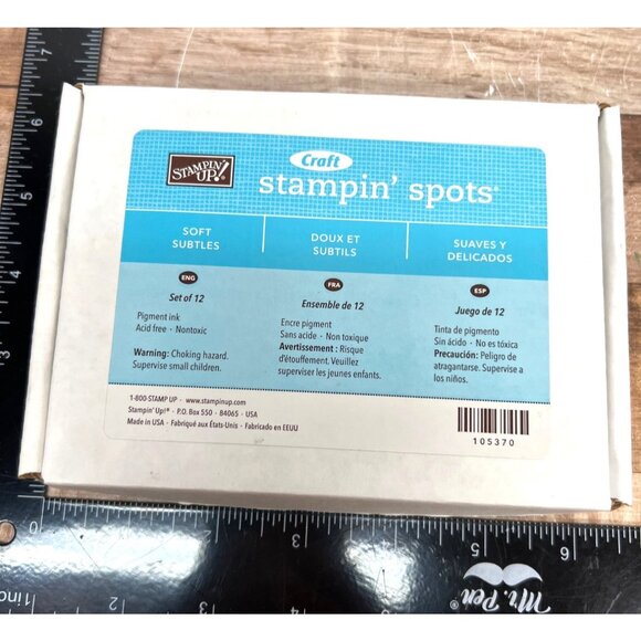 Stampin Up! Craft Stampin Spots Set Of 12 Pigment Ink Pads Soft Subtles - Picture 4 of 4